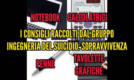 #Consigling: Notebook, tavolette grafiche, calcolatrici e penne